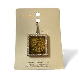 Crux “Peace” Pendant with Genuine Austrian Crystal